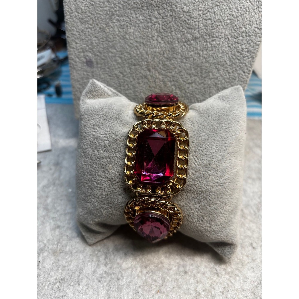 #66. Vintage Glam Gold Chunky Link Bracelet